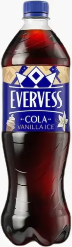 Напиток газированный "EVERVESS", 1л, ПЭТ Cola Ванильное мороженное