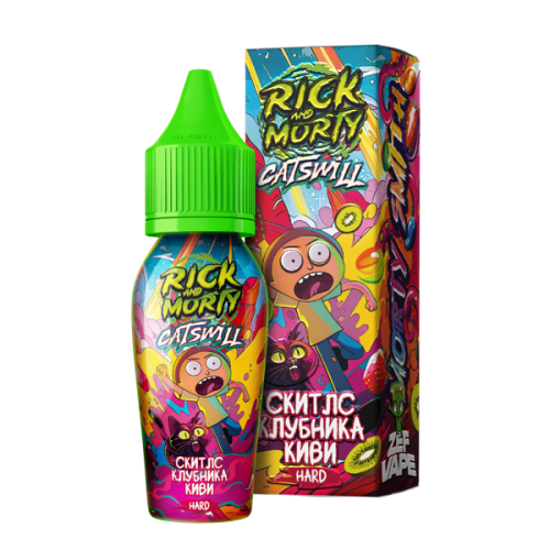 Клубника киви 60мг RICK AND MORTY & CATSWILL SALT 30мл Жидкость