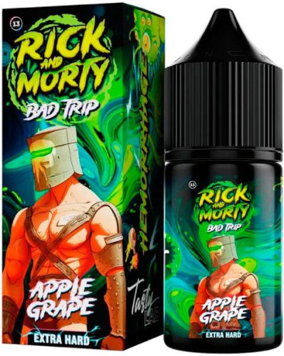 Яблоко Виноград 20мг Hard RICK AND MORTY BAD TRIP SALT 30мл Жидкость