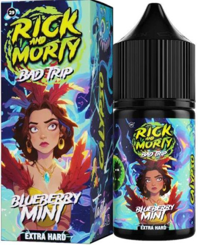 Черника Мята 20мг Hard RICK AND MORTY BAD TRIP SALT 30мл Жидкость