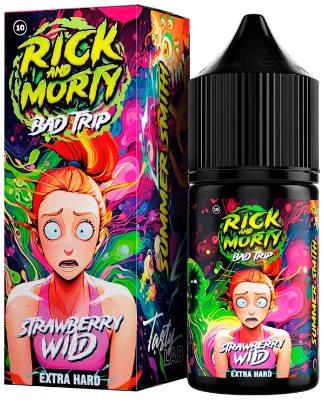 Клубника Земляника 20мг Hard RICK AND MORTY BAD TRIP SALT 30мл Жидкость