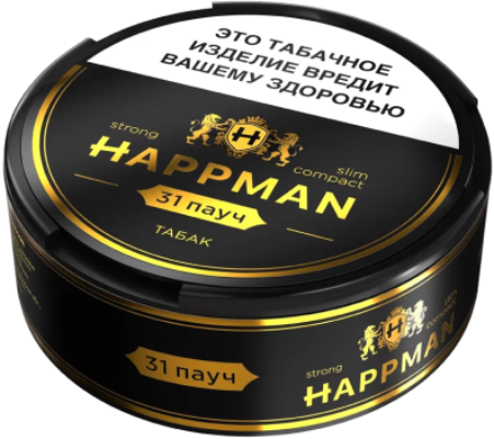 Жевательный табак HAPPMAN slim compact Табак STRONG М