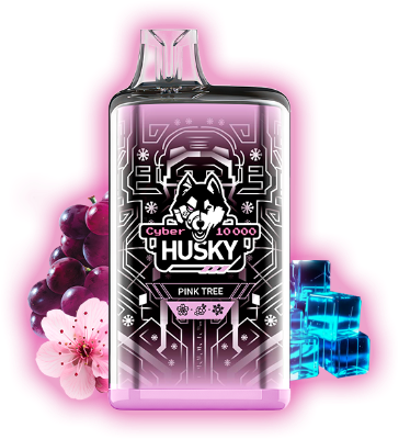 HUSKY CYBER 10000 Pink Tree (Виноград, сакура и лед)