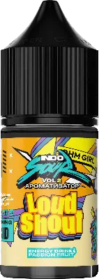 Ароматизатор для 30мл IndoSour Loud Shout (энергетик с маракуйей)