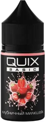 Жидкость для ЭСДН QUIX BASIC 30мл 0мг Клубничный милкшейк