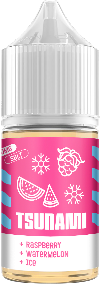 Жидкость для ЭСДН Tsunami SALT 30мл 20мг Raspberry Watermelon Ice