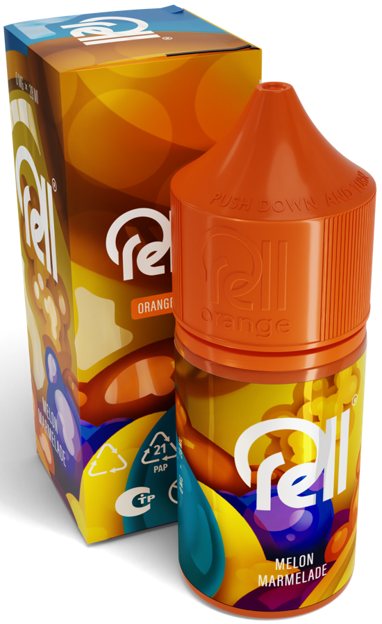 Жидкость для ЭСДН RELL ORANGE 28мл 0мг Melon marmelade