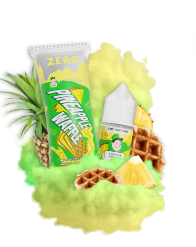 Жидкость для ЭСДН CandyMan Zero 27мл 0мг Pineapple Waffle