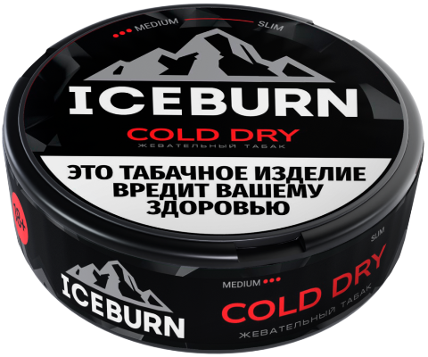 Жевательный табак ICEBURN 9,5гр SLIM Cold Dry MEDIUM М