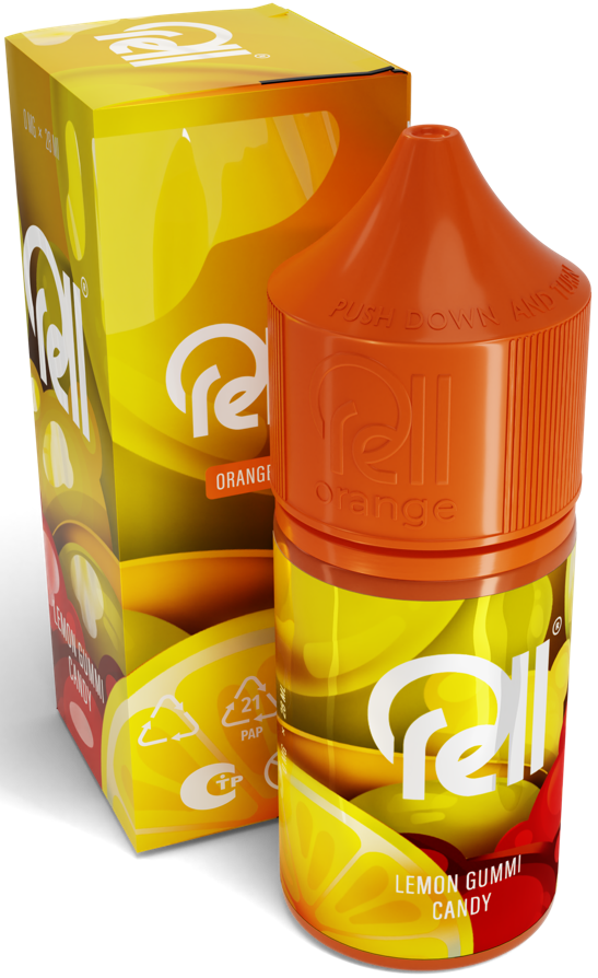 Жидкость для ЭСДН RELL ORANGE 28мл 0мг Lemon gummi candy