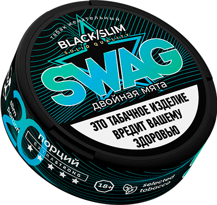 Жевательный табак SWAG 10гр SLIM ДАБЛМИНТ STRONG M