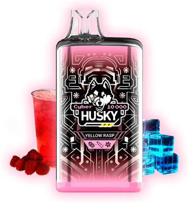 HUSKY CYBER 10000 Yellow Rasp (Малиновый лимонад)