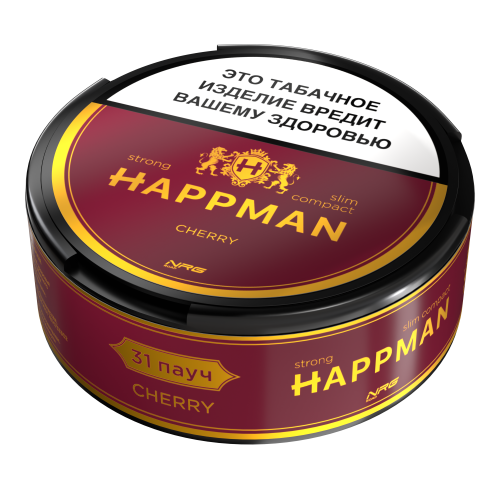 Жевательный табак HAPPMAN slim compact Вишня STRONG М