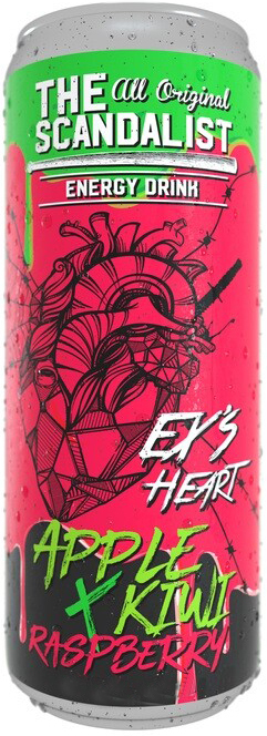 Энергетик "The Scandalist Energy Drink", 0,45л, Ж/Б EX'S HEART