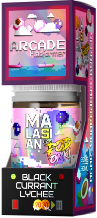 BLACKCURRANT LYCHEE (Черная Смородина Личи) 20мг STRONG PODONKI & MALASIAN ARCADE SALT 30мл Жидкость