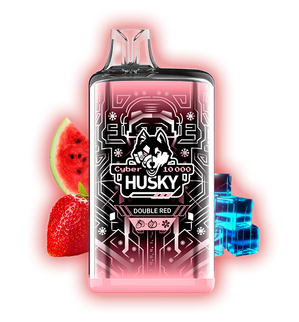 HUSKY CYBER 10000 Double Red (Арбуз, клубника и лед)