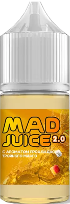 Жидкость для ЭСДН Mad juice SALT 30мл 20мг Прохладное тройное манго