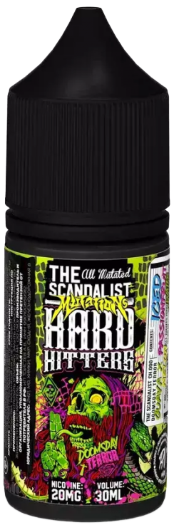 Doomsday Terror 20мг The Scandalist Hardhitters SALT 30мл Жидкость