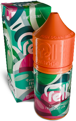 Fruit mint gum 20мг RELL ORANGE SALT 30мл Жидкость