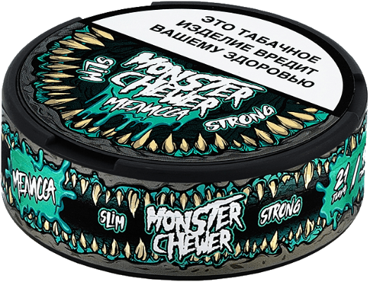 Жевательный табак MONSTER CHEWER 10гр SLIM Мелисса STRONG М