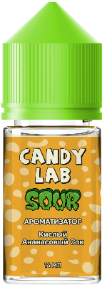 Ароматизатор для 30мл CandyLab SOUR "Pineapple Fresh" (Кислый Ананасовый Сок)
