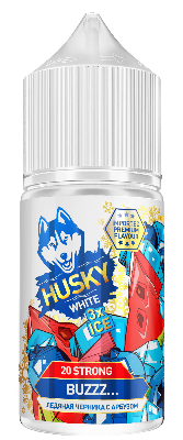 Buzzz 20мг HUSKY Import White 3xICE SALT 30мл Жидкость