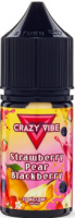 Жидкость для ЭСДН CRAZY VIBE SALT 3мл 20мг Strawberry pear blackberry (Клубника груша ежевика)