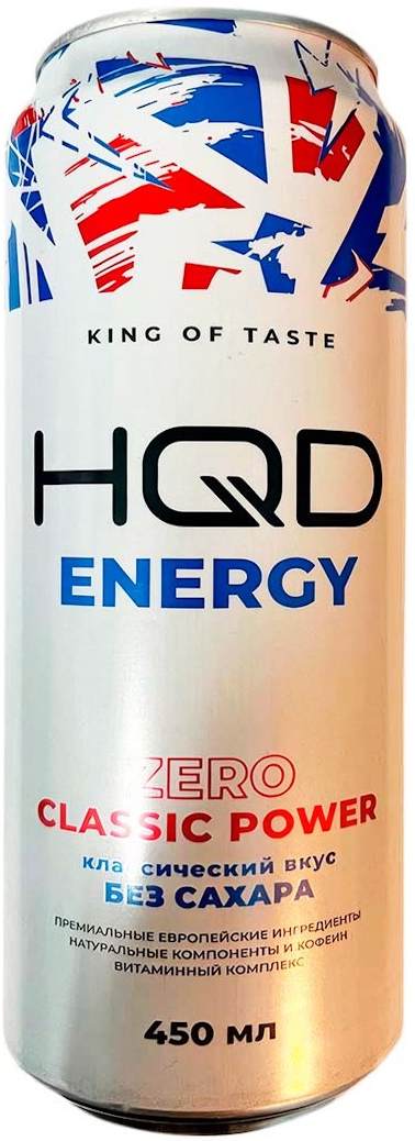 Энергетик "HQD", 0,45л, Ж/Б Zero