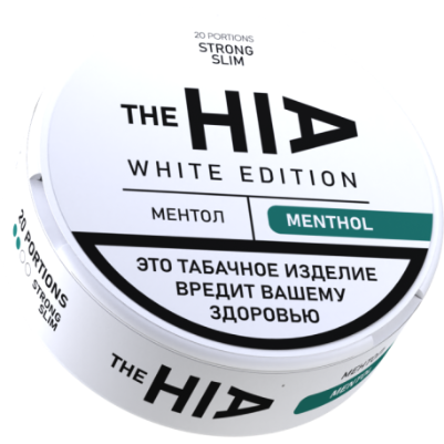 Жевательный табак The HIA White Edition 9гр SLIM Ментол STRONG М