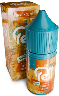 Жидкость для очистки картриджей ЭСДН RellAzure с ароматом кислого манго и мармелада