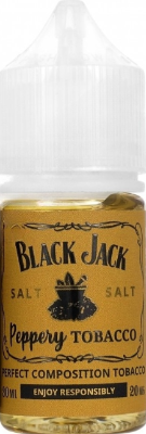 Жидкость для ЭСДН Black Jack 30мл 20мг PEPPERY TOBACCO S