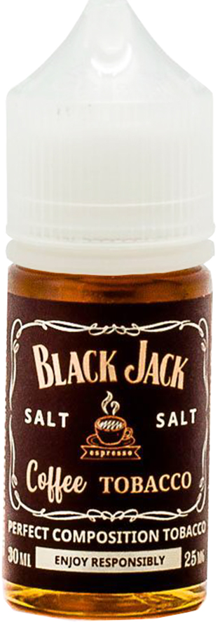 Coffe Tobacco 20мг STRONG Black Jack SALT 30мл Жидкость