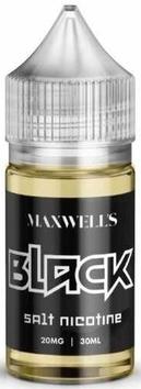 Жидкость для ЭСДН Maxwells SALT 30мл 20мг BLACK (Терпкий табак)