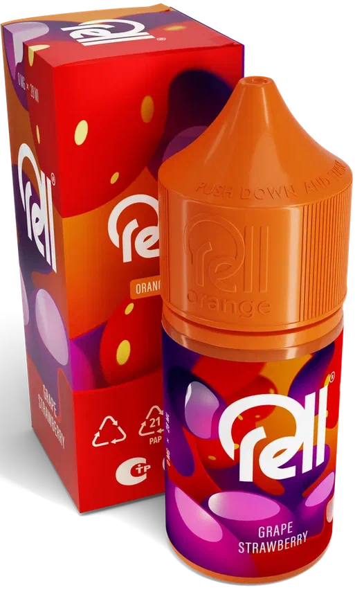 Жидкость для ЭСДН RELL ORANGE 28мл 0мг Grape strawberry