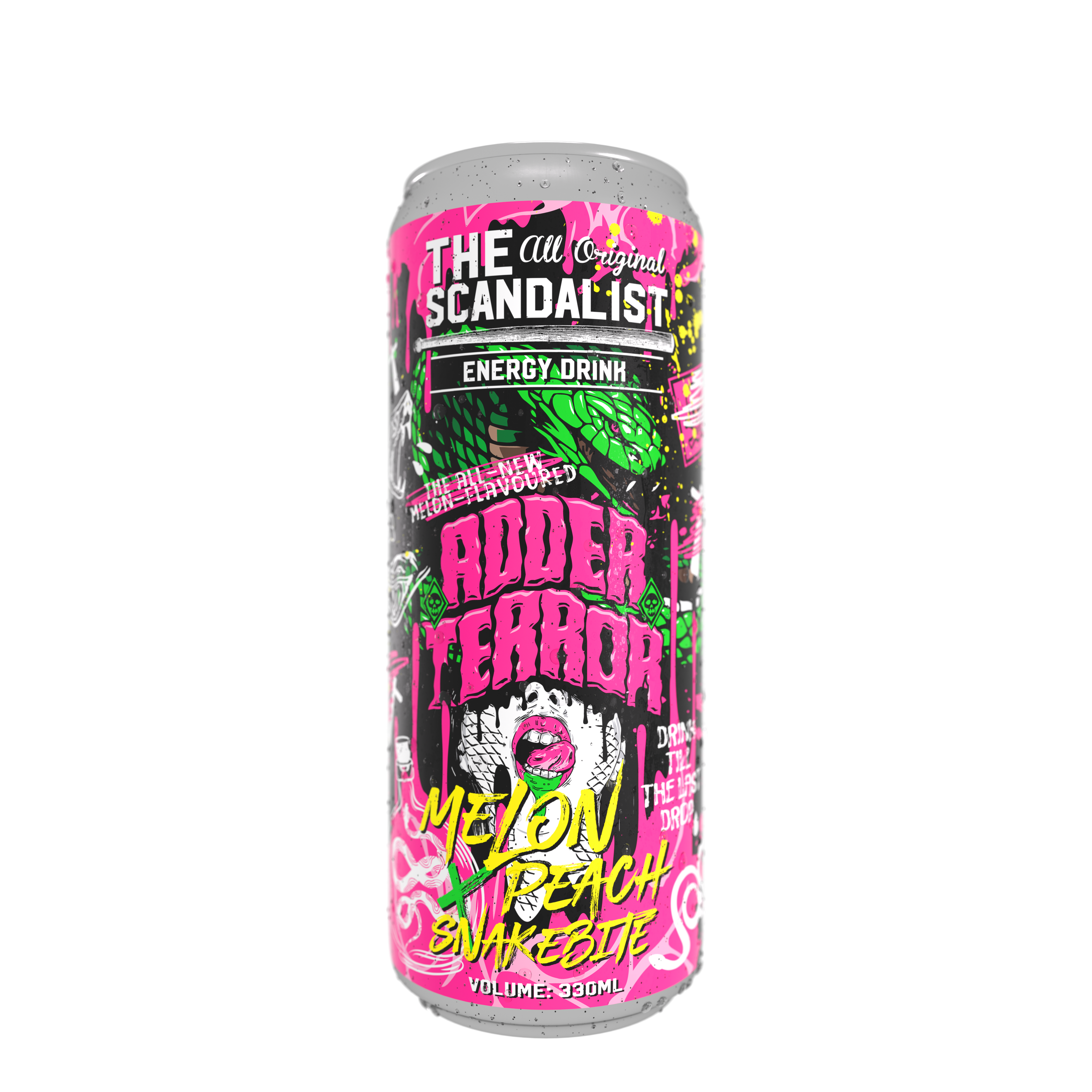 Энергетик "The Scandalist Energy Drink", 0,33л, Ж/Б ADDER TERROR
