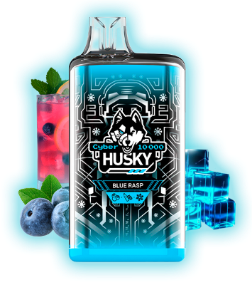 HUSKY CYBER 10000 Blue Rasp (Черника, малина и лед)
