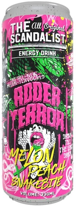 Энергетик "The Scandalist Energy Drink", 0,45л, Ж/Б ADDER TERROR