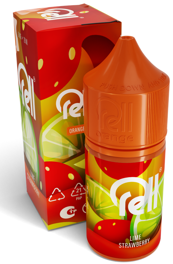 Жидкость для ЭСДН RELL ORANGE 28мл 0мг Lime strawberry