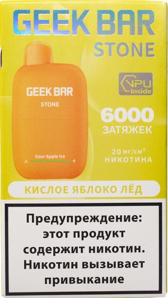 ЭСДН GEEK BAR STONE 6000 2% Кислое Яблоко Лёд