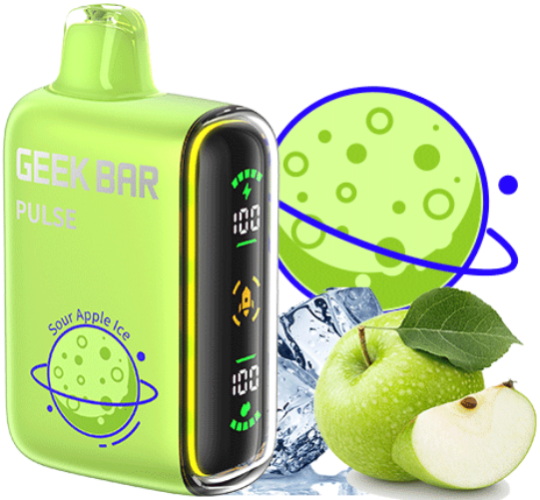 ЭСДН GEEK BAR PULSE 12000 2% Кислое Яблоко Лёд