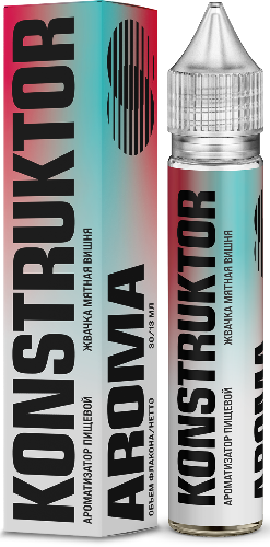 Ароматизатор для 30мл Konstruktor Жвачка Мятная Вишня