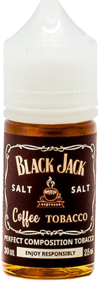Coffe Tobacco 20мг STRONG Black Jack SALT 30мл Жидкость