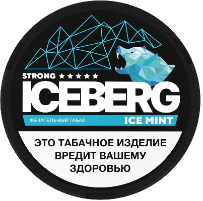 Жевательный табак ICEBERG 10гр SLIM Леденная Мята STRONG М