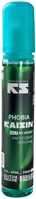 Phobia 20мг Glitch Sauce Raisin SALT 30мл Жидкость