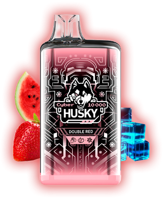 HUSKY CYBER 10000 Double Red (Арбуз, клубника и лед)