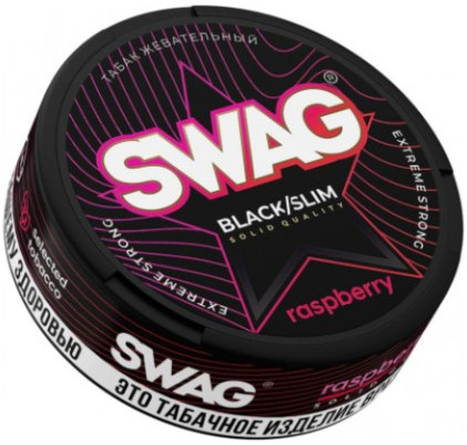 Жевательный табак SWAG 10гр SLIM МАЛИНА STRONG M