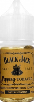 Жидкость для ЭСДН Black Jack 30мл 20мг PEPPERY TOBACCO