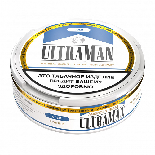 Жевательный табак "52 ULTRAMAN" SLIM COMPACT Cold STRONG М