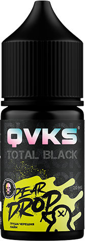 Ароматизатор для 30мл QVKS TOTAL BLACK KONSTRUKT Груша Черешня Лайм