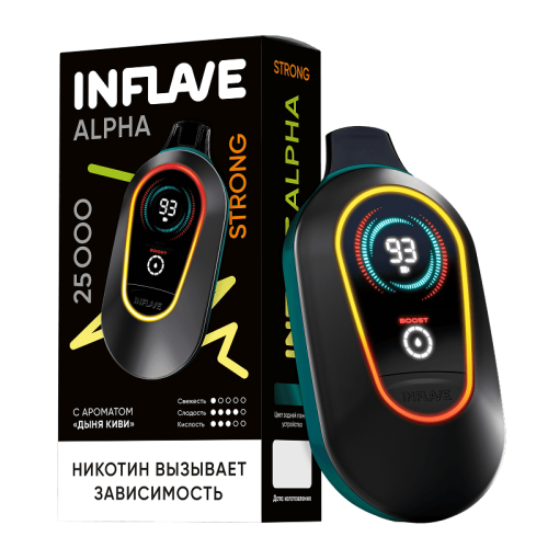 INFLAVE ALPHA 25000 2% STRONG Дыня Киви